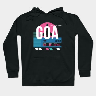 Genoa (GOA) Airport // Sunset Baggage Tag Hoodie